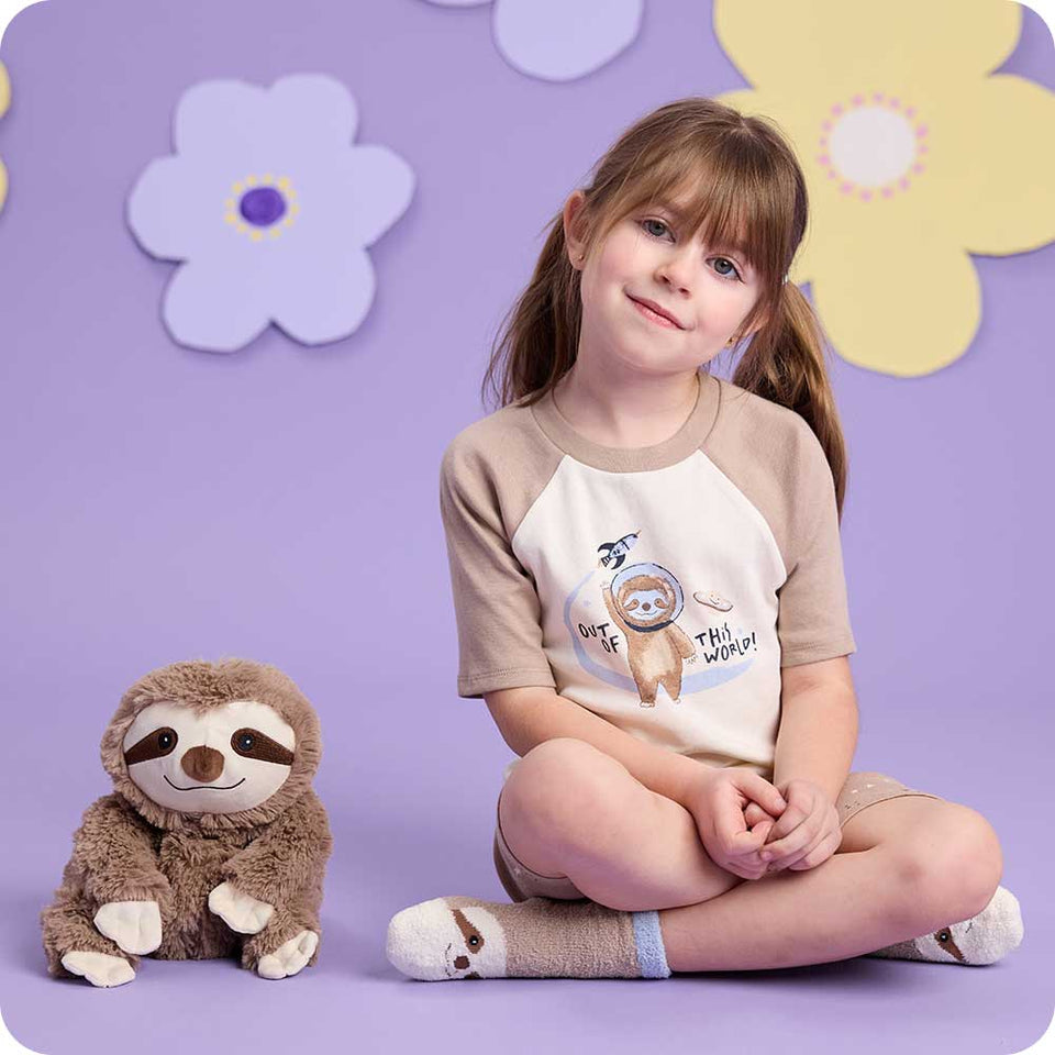 Sloth Shorties Pajamas - Rest Easy