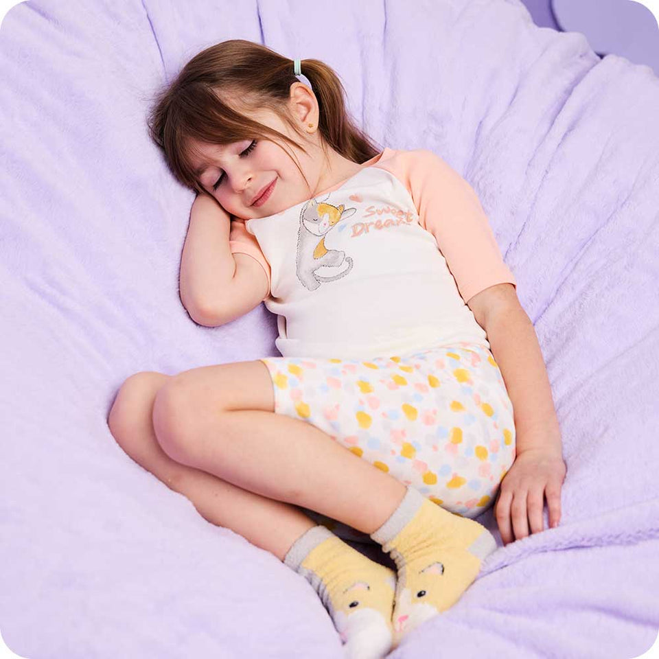 Calico Cat Shorties Pajamas - Soft Warmth