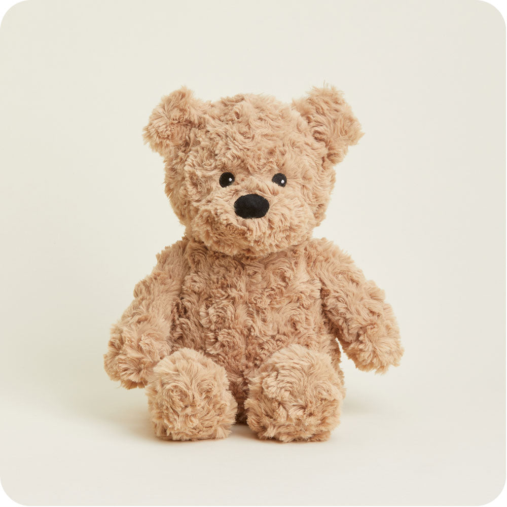Brown Curly Bear Warmies - Warm Blend