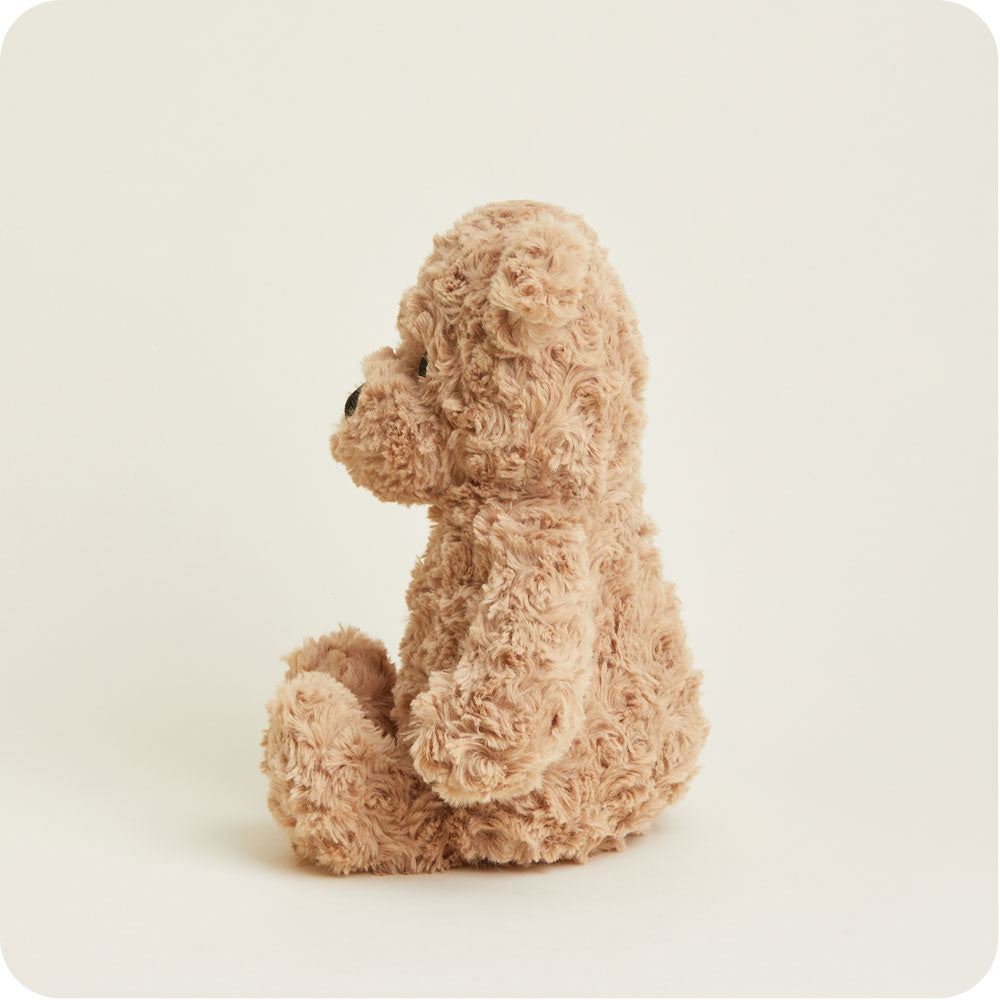 Brown Curly Bear Warmies - Warm Blend