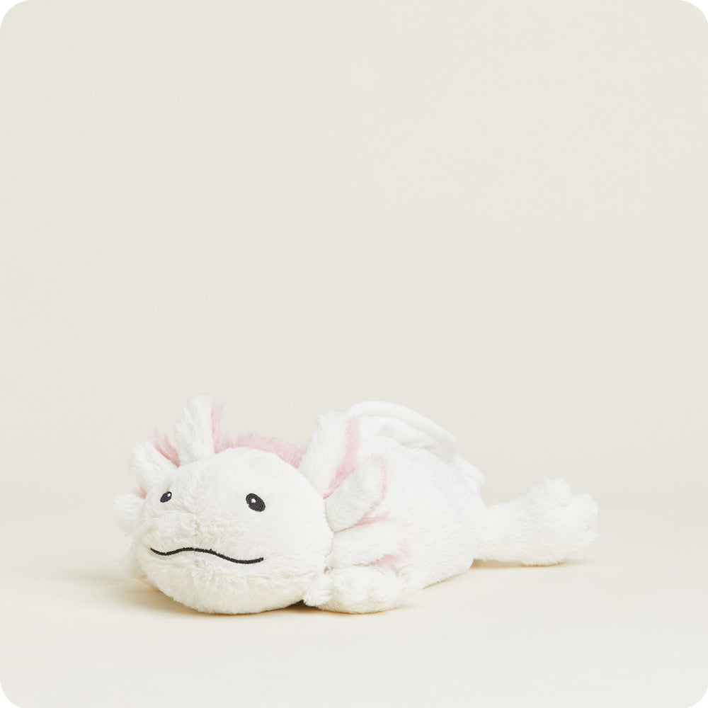 White Axolotl Warmies - Home Glow