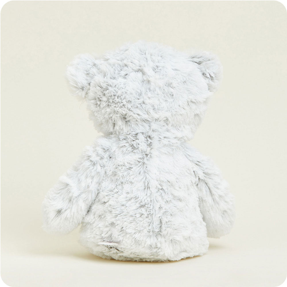 Gray Marshmallow Bear Warmies - Soft Glow
