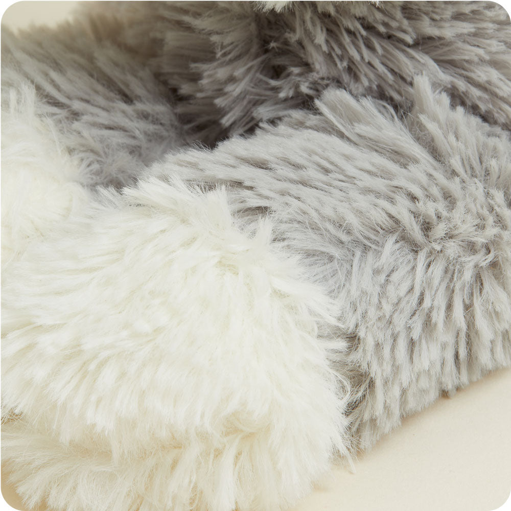 Laying Down Gray Cat Warmies - Home Glow