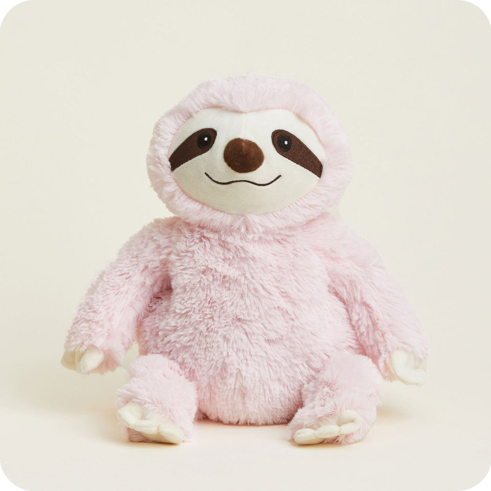 Pink Sloth Warmies - Soft Glow