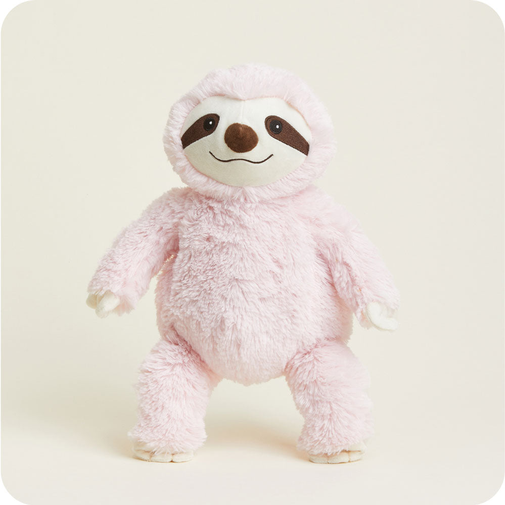 Pink Sloth Warmies - Soft Glow