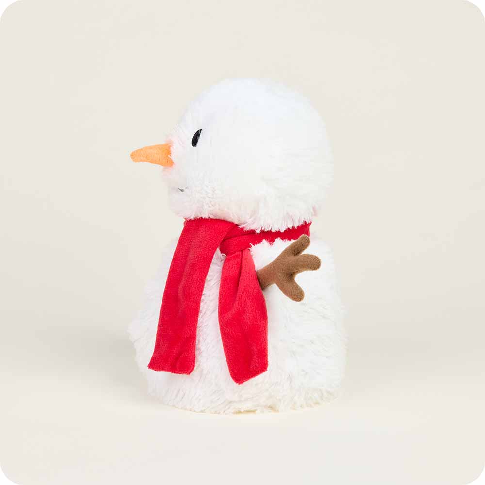 Red Scarf Snowman Warmies - Cozy Glow