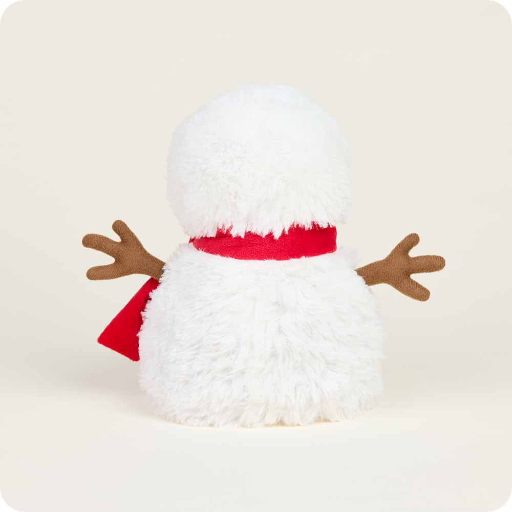 Red Scarf Snowman Warmies - Cozy Glow