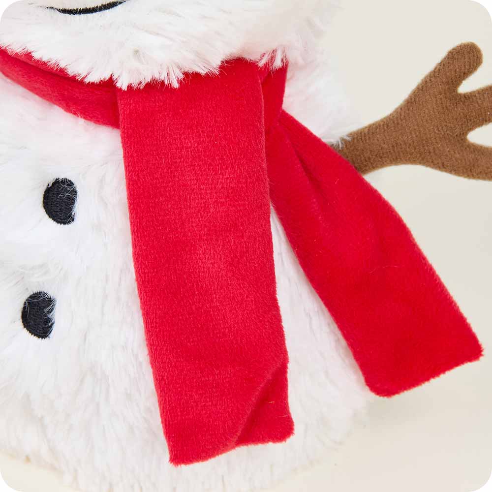 Red Scarf Snowman Warmies - Cozy Glow