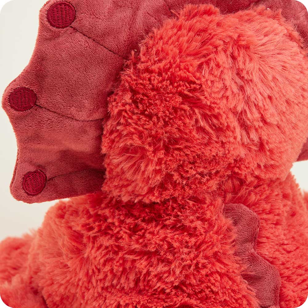 Red Triceratops Warmies - Clean Mood
