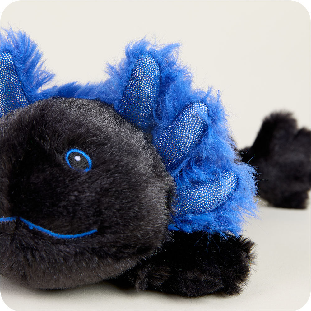 Black Axolotl Warmies Junior - Cozy Glow