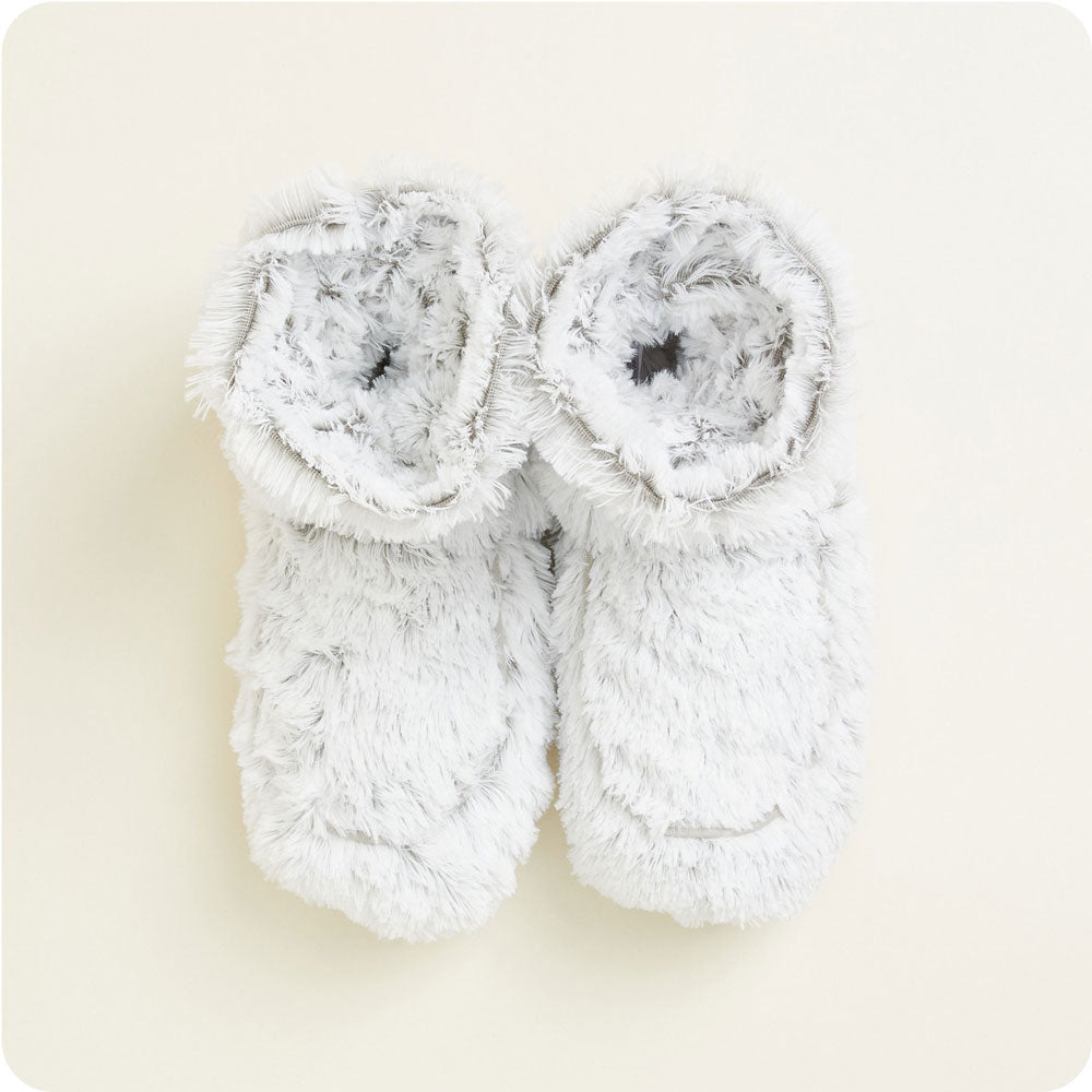 Marshmallow Gray Boots Warmies® - Classic Notes