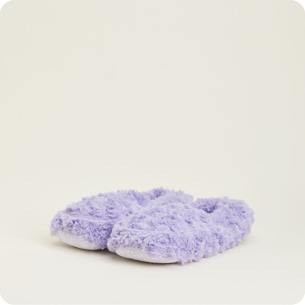 Curly Purple Slippers Warmies® - Clean Mood