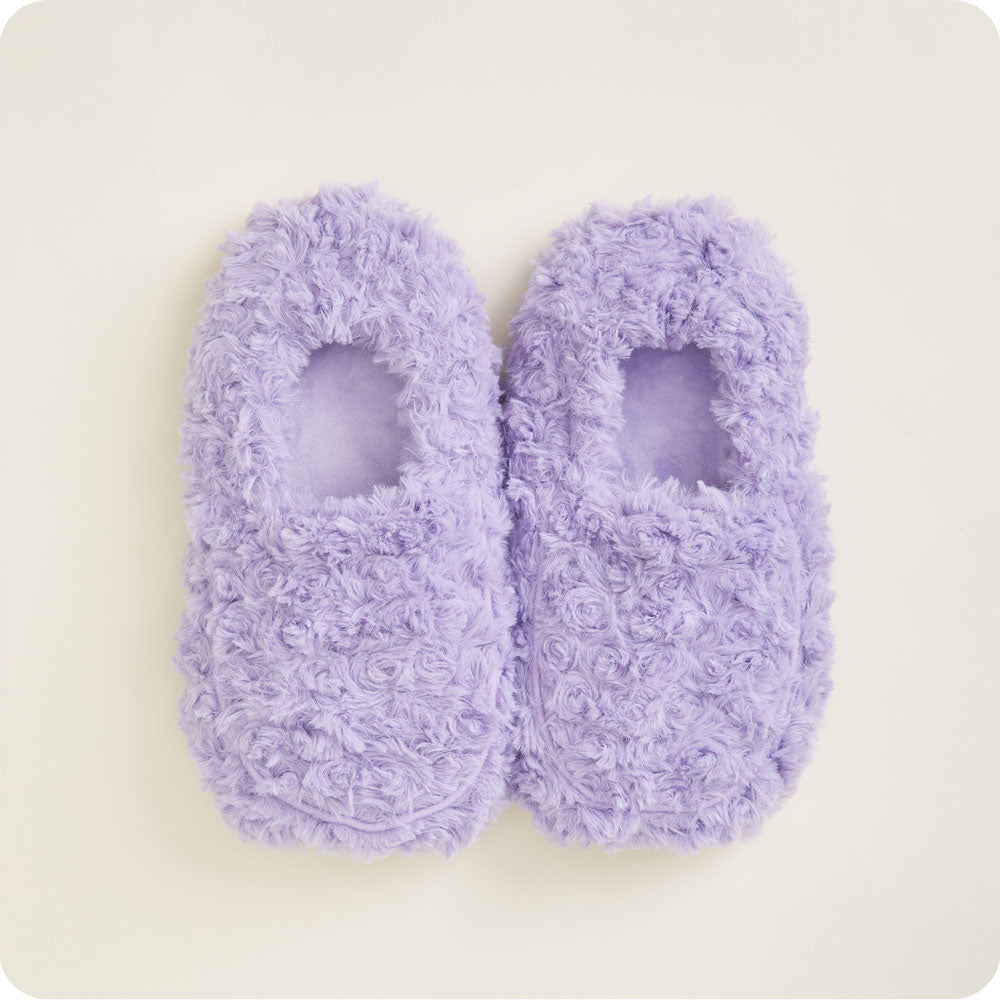 Curly Purple Slippers Warmies® - Clean Mood