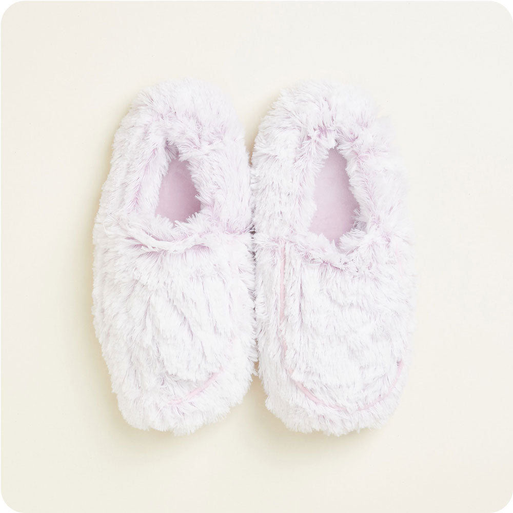Marshmallow Lavender Slippers Warmies® - Cozy Glow