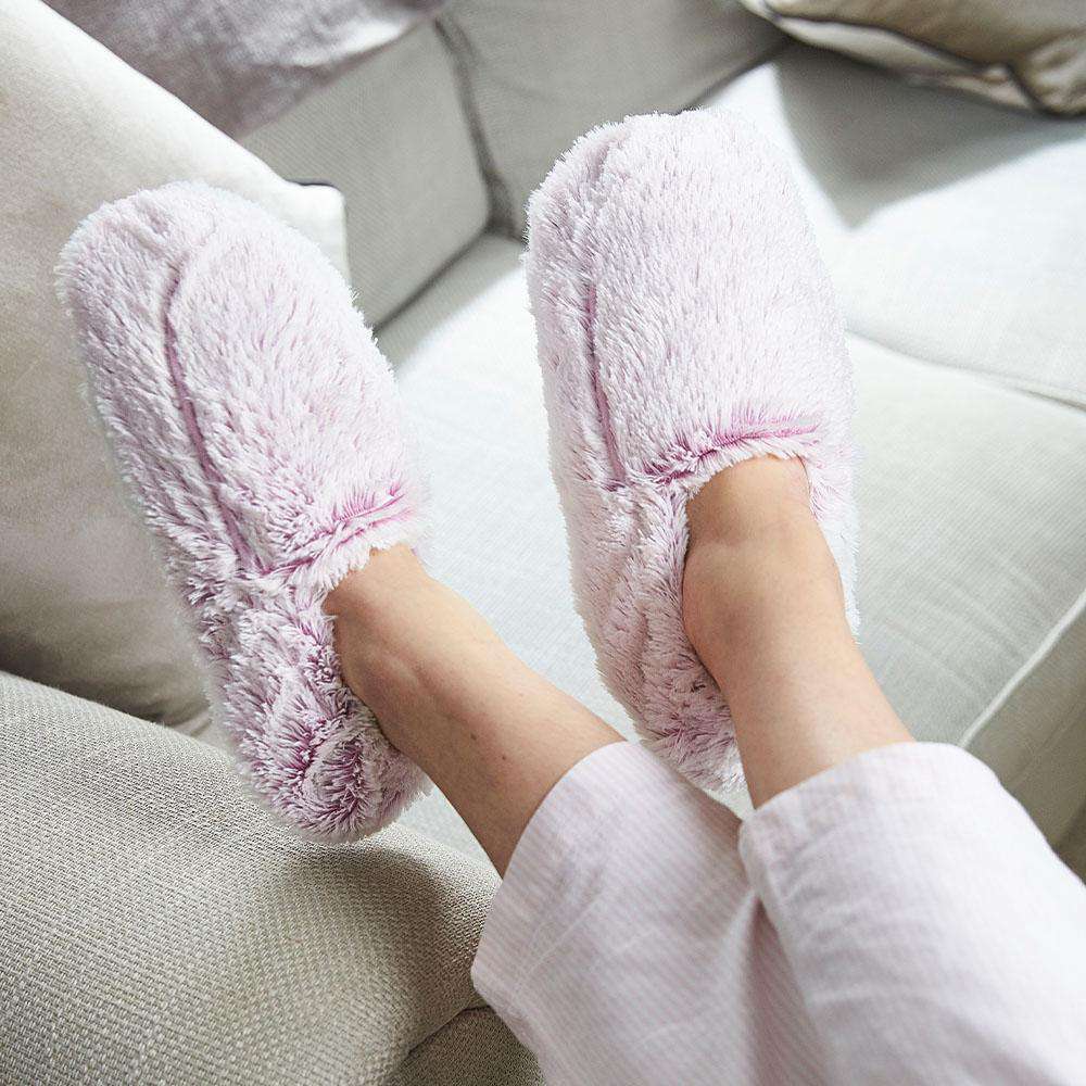 Marshmallow Lavender Slippers Warmies® - Cozy Glow