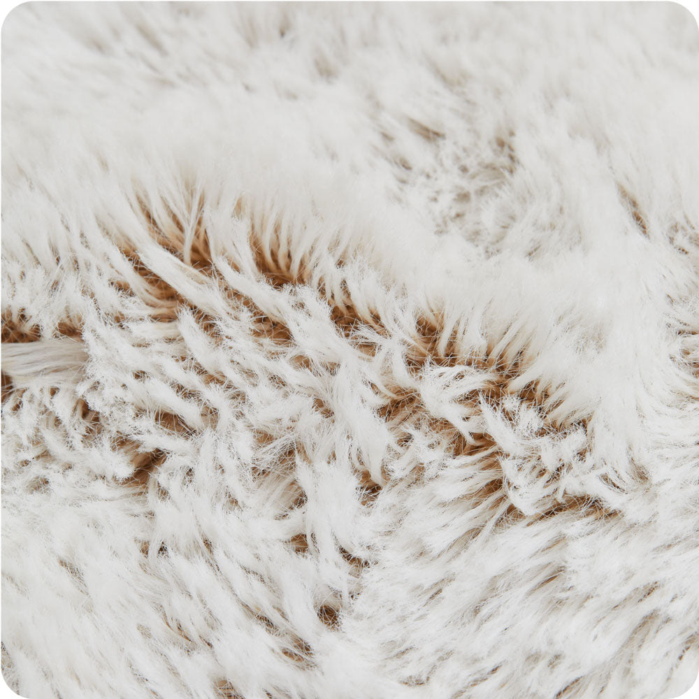 Marshmallow Brown Heart Heat Pad Warmies - Clean Comfort