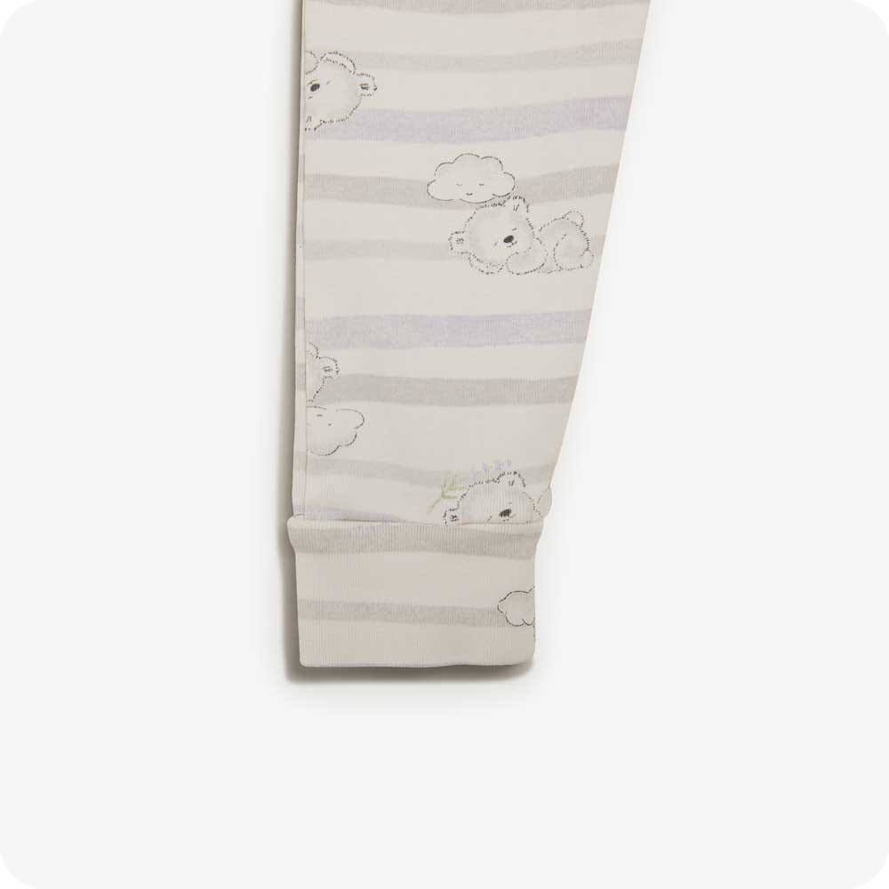 Marshmallow Bear Long Pajamas - Easy Set