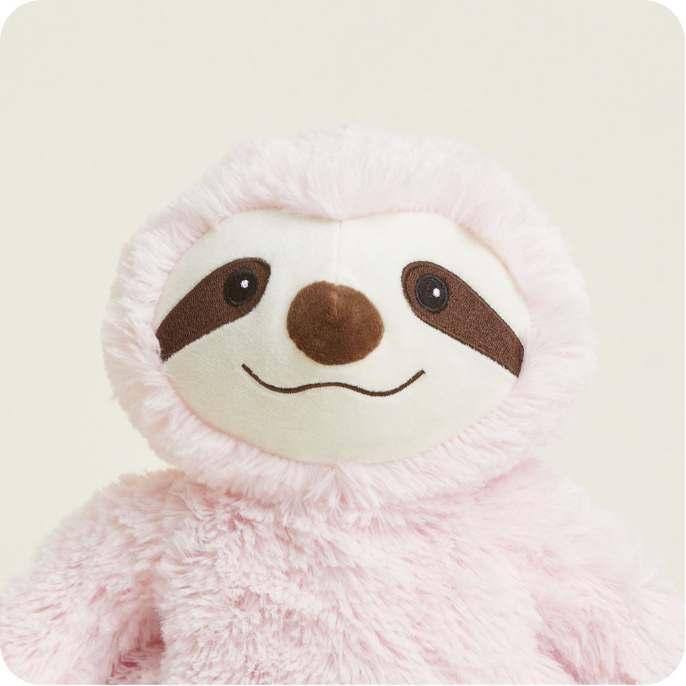 Pink Sloth Warmies - Soft Glow