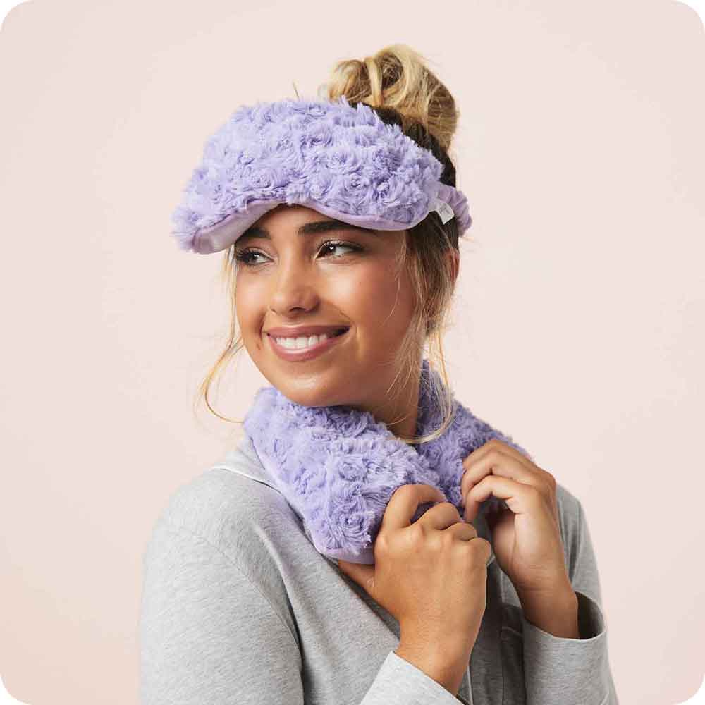 Curly Purple Eye Mask Warmies - Simple Hold
