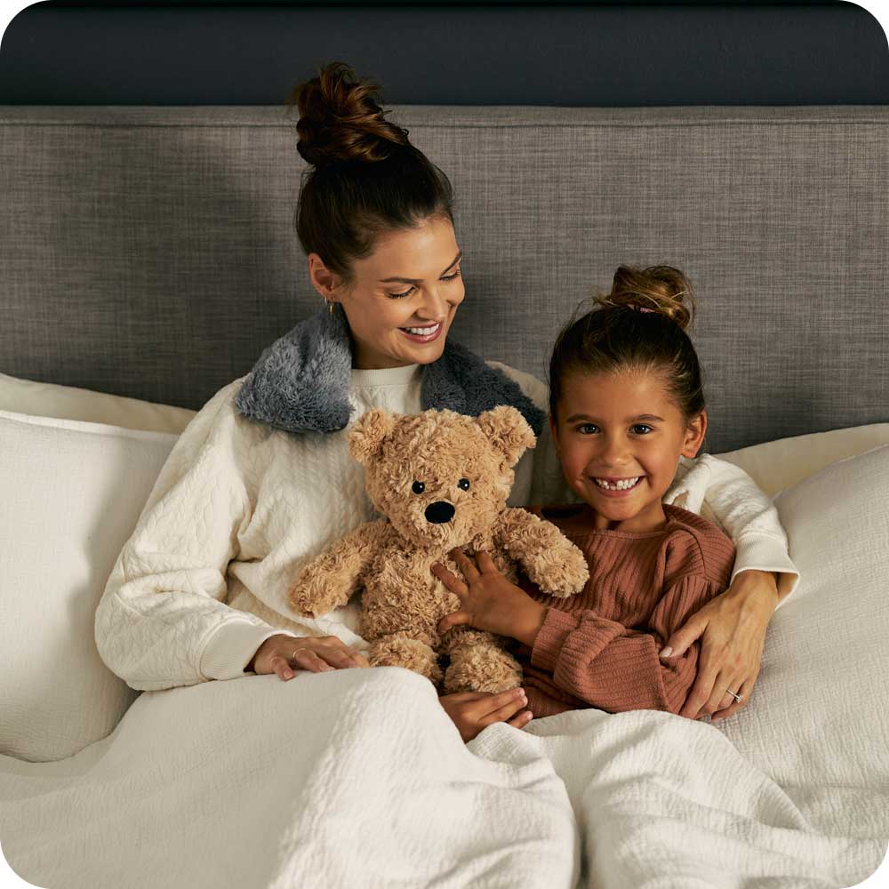 Brown Curly Bear Warmies - Warm Blend