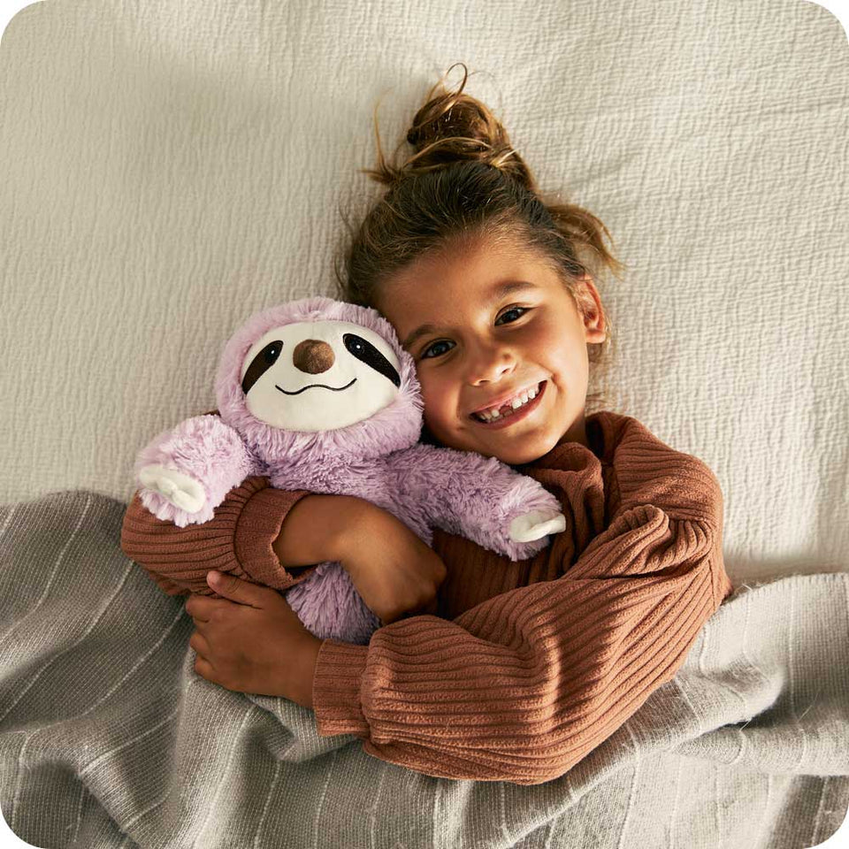 Purple Sloth Warmies - Home Glow