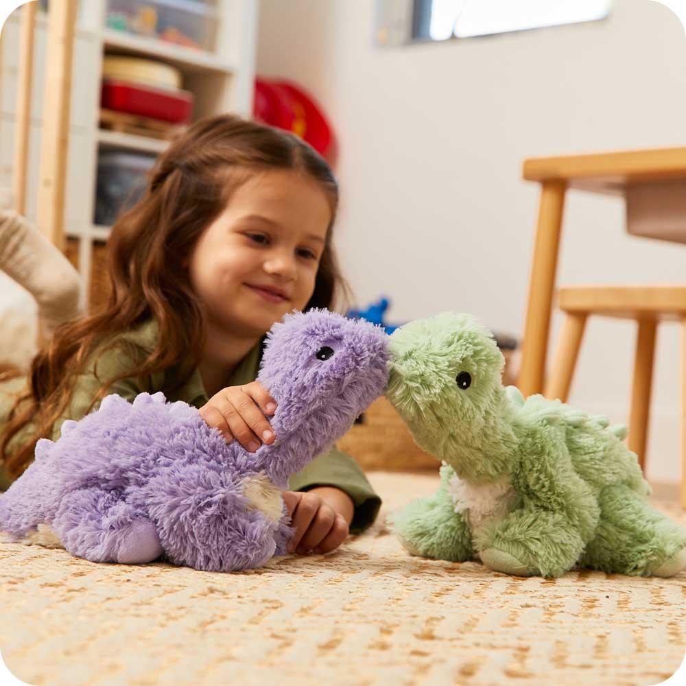 Green Long Neck Dinosaur Warmies - Warm Blend