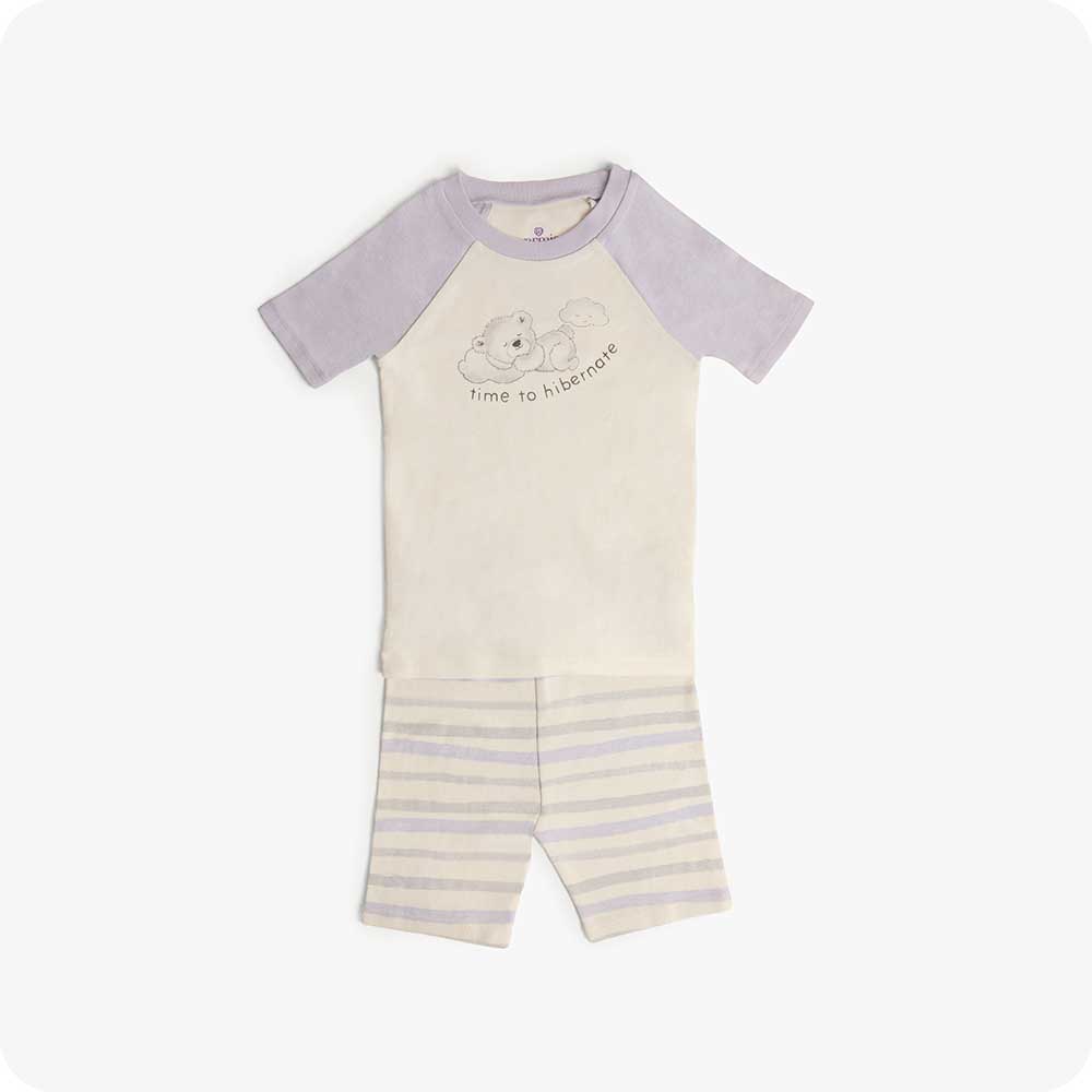 Marshmallow Bear Shorties Pajamas - Rest Easy