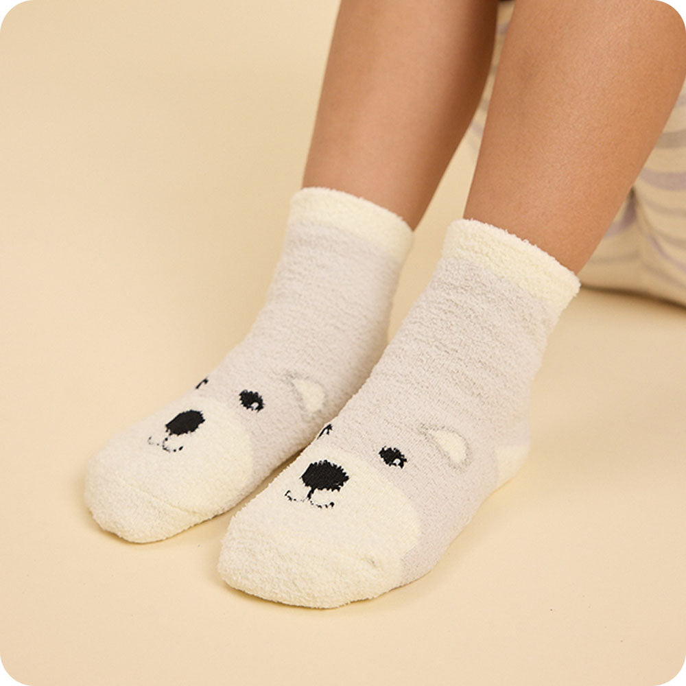 Marshmallow Bear Non-Slip Socks - Warm Hugs