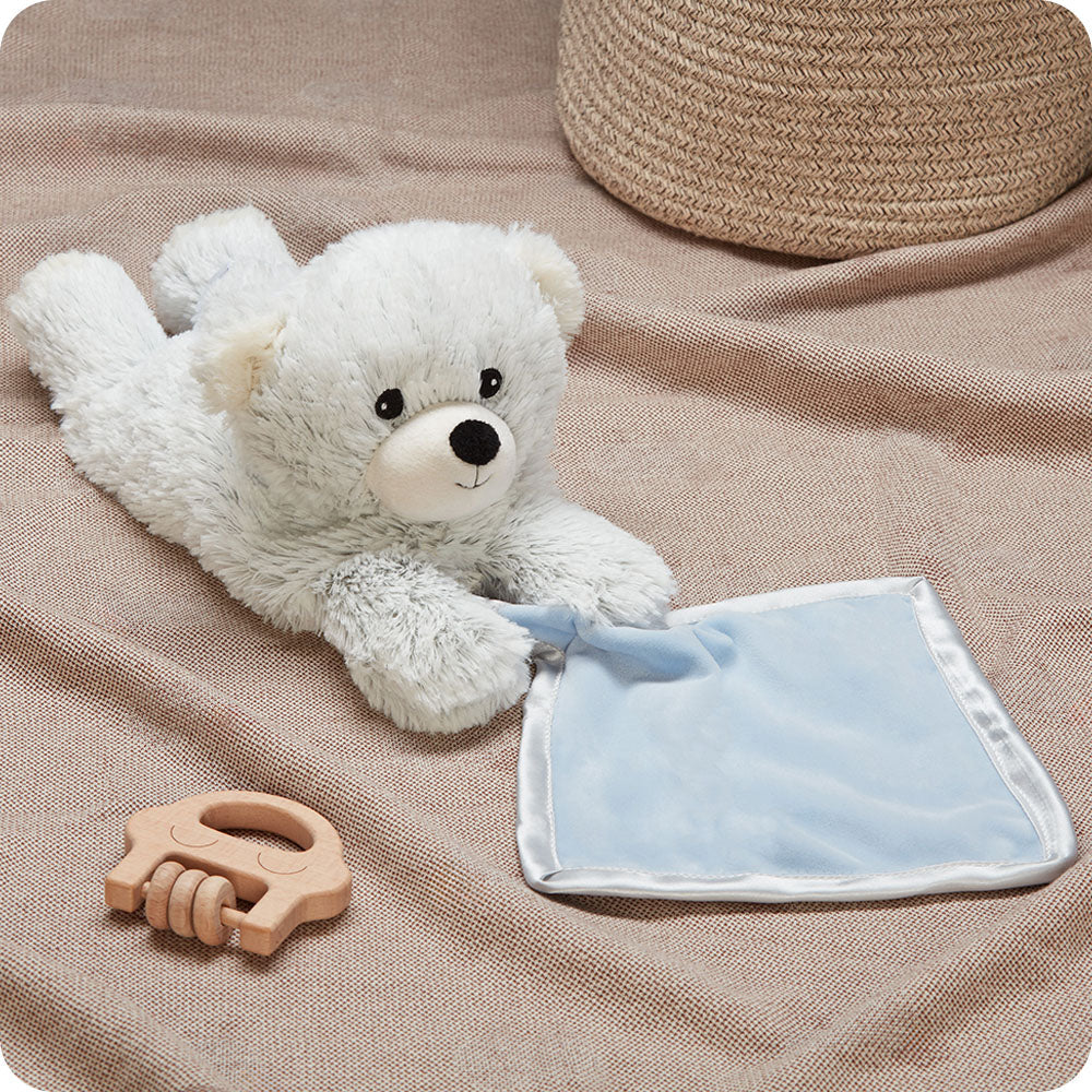 Marshmallow Bear Blankie Warmies - Classic Notes