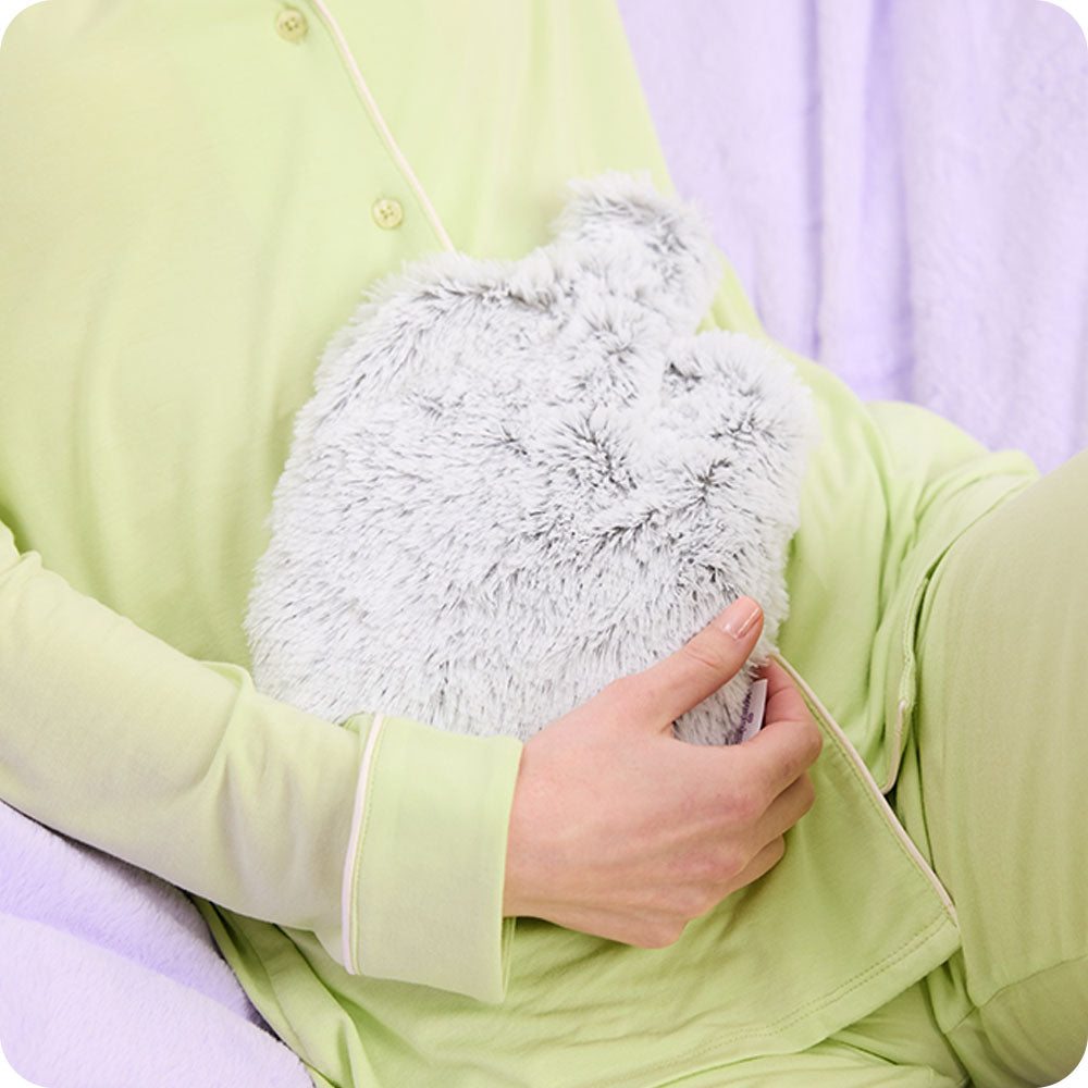 Marshmallow Gray Bottle Warmies - Fresh Comfort