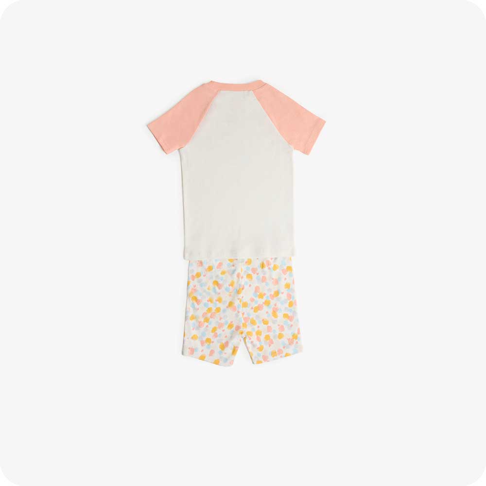 Calico Cat Shorties Pajamas - Soft Warmth