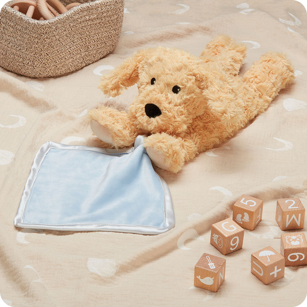 Golden Dog Blankie Warmies - Soft Glow