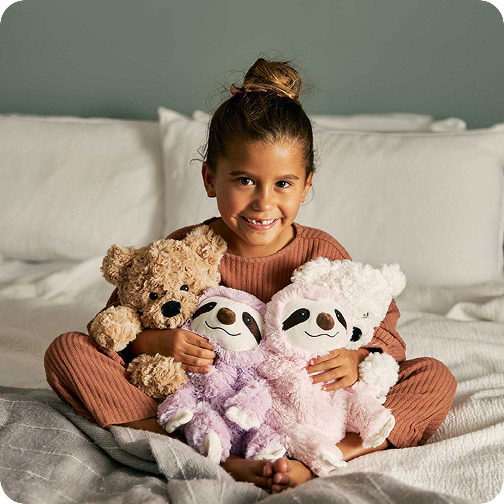 Purple Sloth Warmies - Home Glow