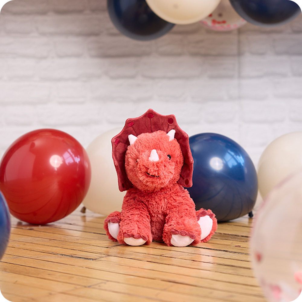 Red Triceratops Warmies - Clean Mood